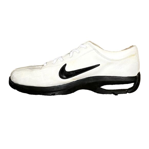 Nike Golf Shoes Sport Performance 307414 White Bicycle Toe 9 Men Removable Spike - Picture 7 of 14